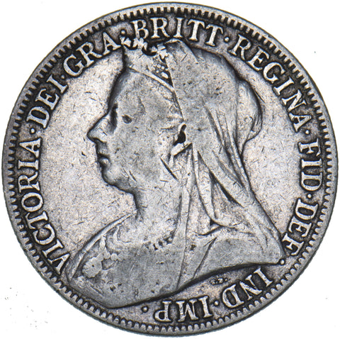 1900 Florin - Victoria British Silver Coin