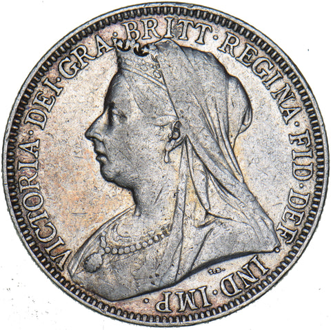 1900 Florin - Victoria British Silver Coin - Nice