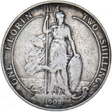 1902 Florin - Edward VII British Silver Coin