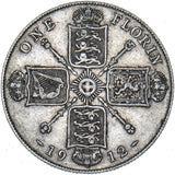 1912 Florin - George V British Silver Coin - Nice