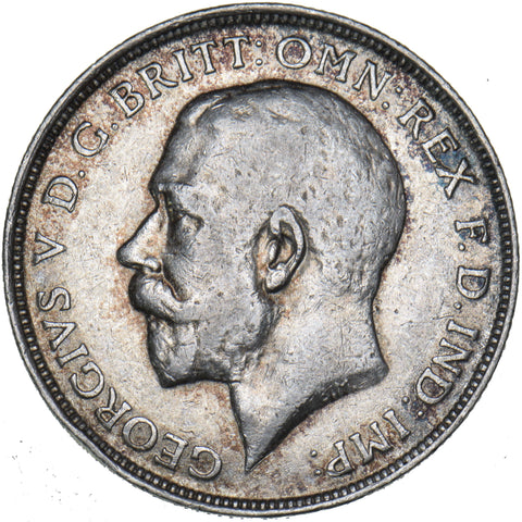 1912 Florin - George V British Silver Coin - Nice