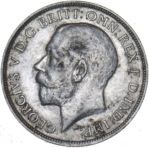 1916 Florin - George V British Silver Coin - Nice