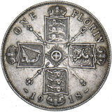 1918 Florin - George V British Silver Coin - Nice
