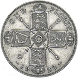 1922 Florin - George V British Silver Coin - Nice