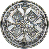 1933 Florin - George V British Silver Coin - Nice
