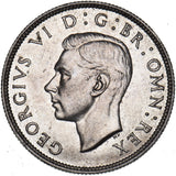 1937 Florin - George VI British Silver Coin - Superb