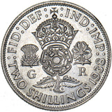 1938 Florin - George VI British Silver Coin - Very Nice
