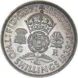 1939 Florin - George VI British Silver Coin - Superb