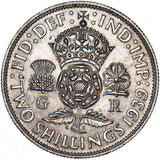 1939 Florin - George VI British Silver Coin - Superb