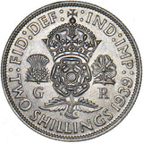 1939 Florin - George VI British Silver Coin - Superb