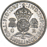 1940 Florin - George VI British Silver Coin - Superb