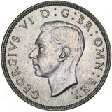 1940 Florin - George VI British Silver Coin - Superb