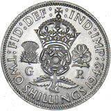 1942 Florin - George VI British Silver Coin - Superb