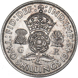 1942 Florin - George VI British Silver Coin - Superb