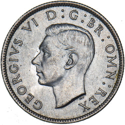 1942 Florin - George VI British Silver Coin - Superb