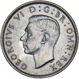 1942 Florin - George VI British Silver Coin - Superb