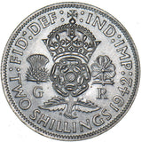 1942 Florin - George VI British Silver Coin - Superb