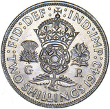 1943 Florin - George VI British Silver Coin - Superb