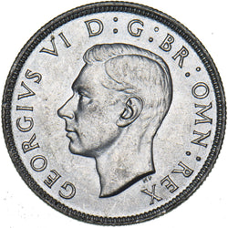 1943 Florin - George VI British Silver Coin - Superb