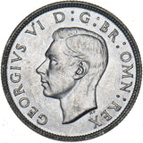 1943 Florin - George VI British Silver Coin - Superb