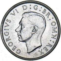 1943 Florin - George VI British Silver Coin - Superb