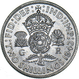 1943 Florin - George VI British Silver Coin - Superb
