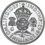 1943 Florin - George VI British Silver Coin - Superb