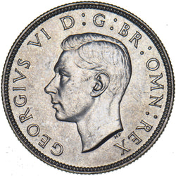 1944 Florin - George VI British Silver Coin - Superb