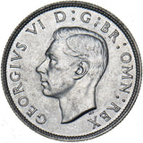1944 Florin - George VI British Silver Coin - Superb