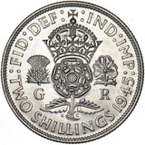 1945 Florin - George VI British Silver Coin - Superb