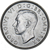 1945 Florin - George VI British Silver Coin - Superb