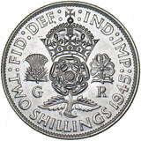 1945 Florin - George VI British Silver Coin - Superb