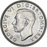 1945 Florin - George VI British Silver Coin - Superb
