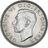 1945 Florin - George VI British Silver Coin - Superb