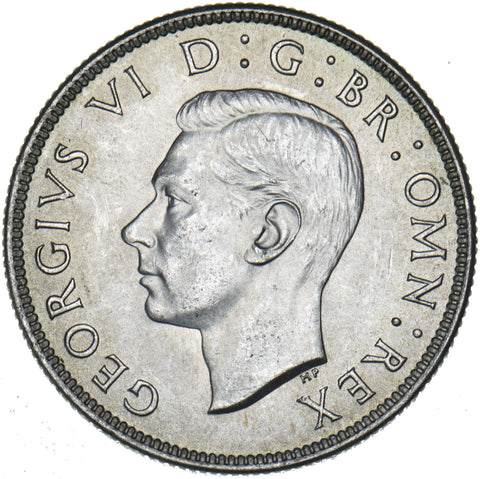 1945 Florin - George VI British Silver Coin - Superb