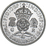 1946 Florin - George VI British Silver Coin - Superb