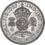 1948 Florin - George VI British Coin - Superb
