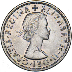 1956 Florin - Elizabeth II British Coin - Superb