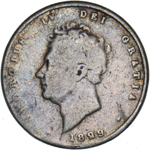 1829 Shilling (Ex-mount) - George IV British Silver Coin