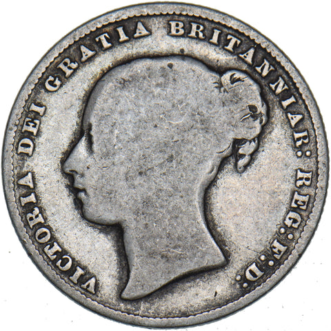 1865 Shilling - Victoria British Silver Coin