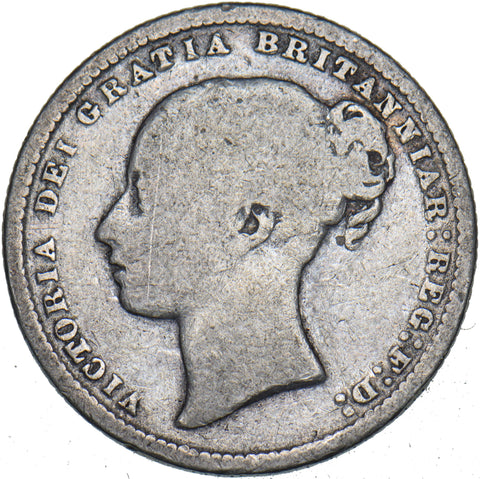 1872 Shilling - Victoria British Silver Coin