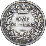 1878 Shilling - Victoria British Silver Coin