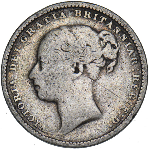 1884 Shilling - Victoria British Silver Coin