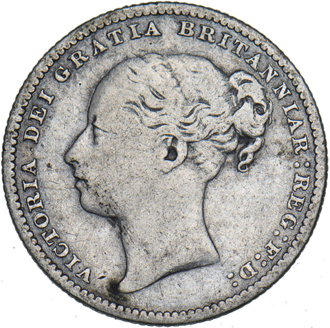 1884 Shilling - Victoria British Silver Coin