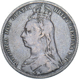1891 Shilling - Victoria British Silver Coin