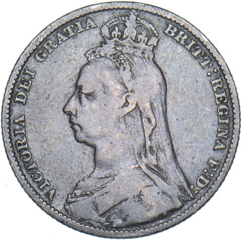 1891 Shilling - Victoria British Silver Coin