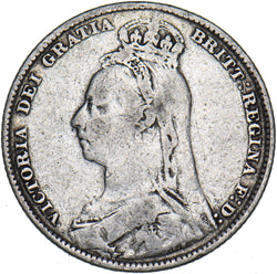 1892 Shilling - Victoria British Silver Coin