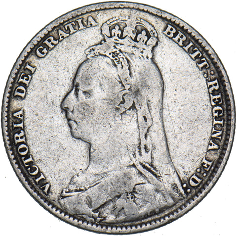 1892 Shilling - Victoria British Silver Coin