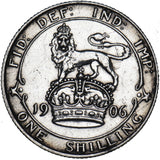 1906 Shilling - Edward VII British Silver Coin