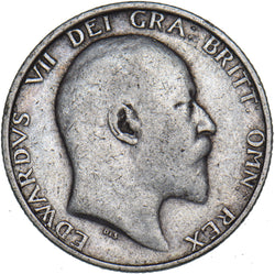 1909 Shilling - Edward VII British Silver Coin